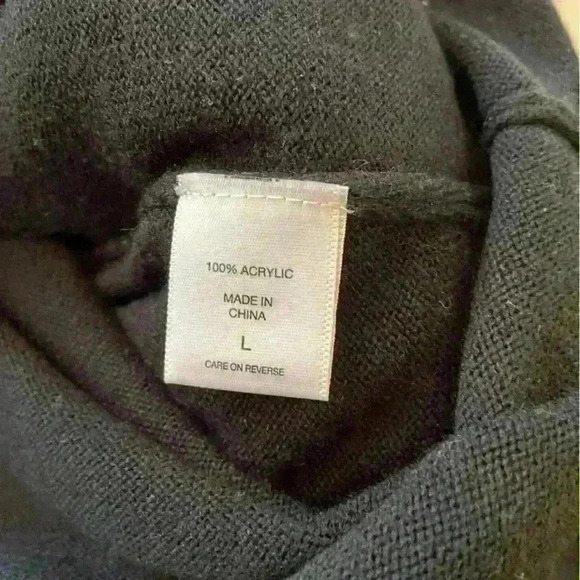 Soho Street Sweater Dress Black Hooded Long Sleeve Button/Slit Sides Size L Fall - Picture 13 of 13